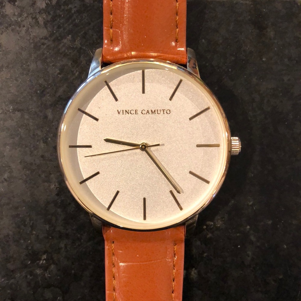 Vince Camuto Leather Watch